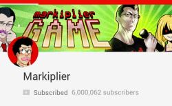 intergalacticauthor:At 5:20 AM PST, February 14, Valentine’s Day, Markiplier hits 6 million subs. He deserves every single one of those numbers. Every single person in this fandom, family, community, whatever you want to call us, deserves to be here