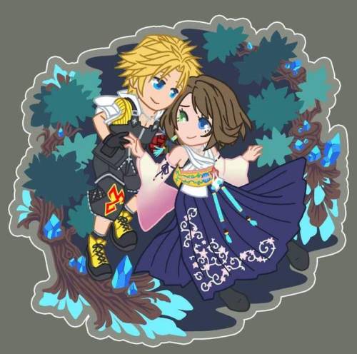 Final Fantasy couples keychains for Kupocon.