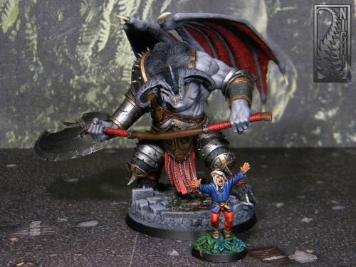 Great Axe Malacant, Servile Champion of Dis from Mierce Miniatures.Alternative miniature for the Dae