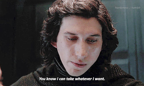 my-reylo: psy-kylo-gy: I’ve never seen this line as threatening, ever. “I can take whate