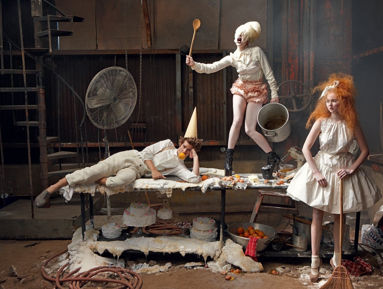 littlehookerofgaga:  Lady Gaga,Andrew Garfield and Lily Cole photographed by Annie