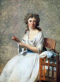 masterpiecedaily:  Jacques-Louis David Portrait of Adelaide Pastoret 1791-92 