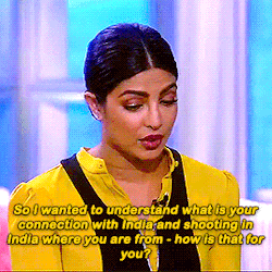 confessionsofabollywoodgirl:  Priyanka Chopra and Dev Patel discuss about their Indian heritage on “The View”