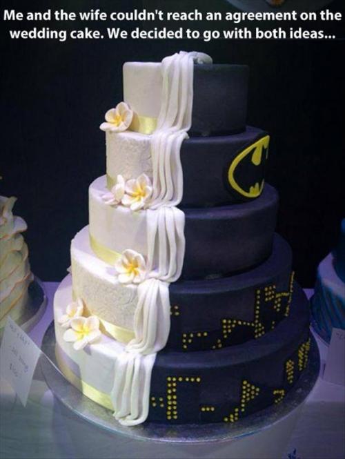 unamusedpixie:I’m glad your wife got to have her Batman cake.  