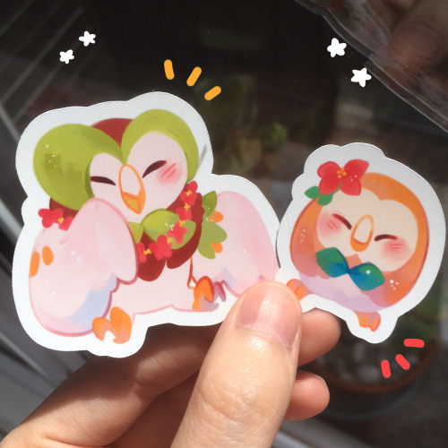 ieafy:Rowlet evo-line stickers now available!etsy / tictail