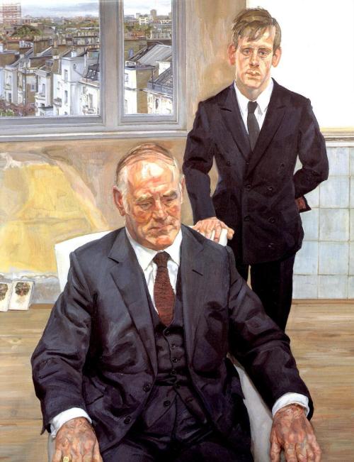 artist-freud:Two Irishmen in W11, 1985, Lucian