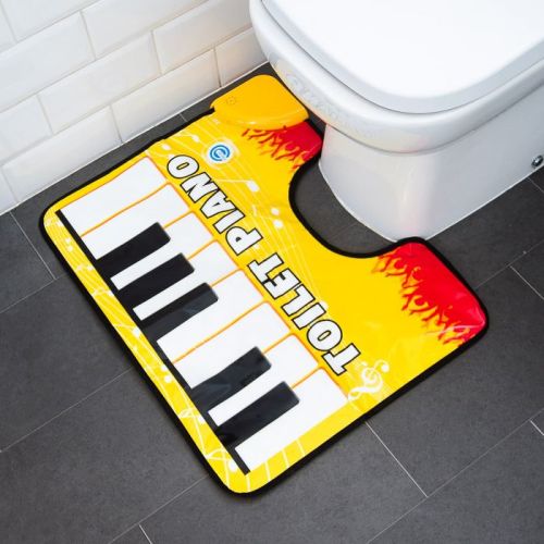 Restroom floor piano found at FireBox. 