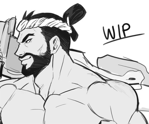 I’m working on a buff Wave Hanzo. Full colored sketch is available already for patrons: www.