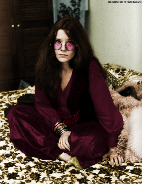 Colourized photos of Janis. (None of them were colourized by me!)