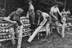 stuffmomnevertoldyou:Women’s Work: Reimagining “Blue-Collar” 26 images of tenacious, strong female loggers, welders, firefighters, miners and so forth challenging the idea of what we consider “women’s work.”