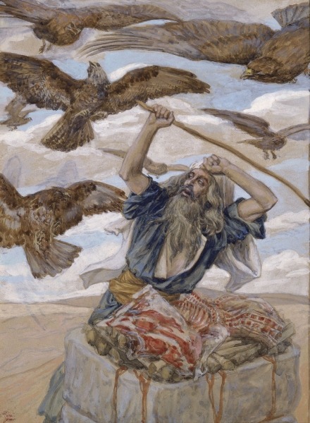 artist-tissot: Abraham Guarding His Sacrifice, James Tissot