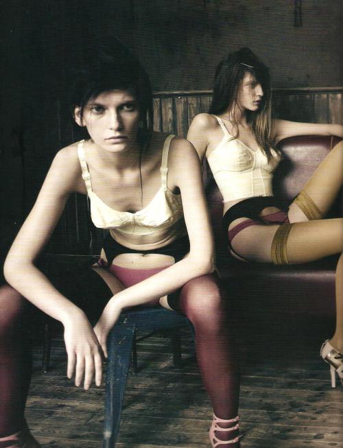 Valerija Kelava and Caterina Ravaglia shot by Paolo Roversi for AnOther Spring 2011