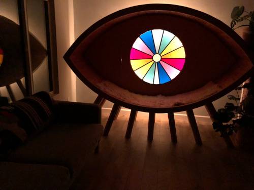 Rainbow Kimono - Eye Pod - Original design by artist April Rose, built by architect and model maker 