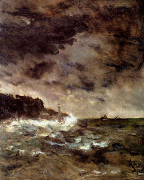 A Stormy Night, Alfred Stevens, 1892