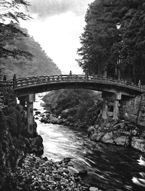 Nikkō, Japan - Shinkyo bridge in the the city of Nikkō. It is located at the entrance to the shrines