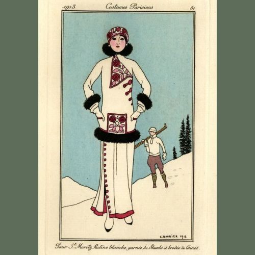 Have you ever looked this chic in the snow? This fashionista, cutting a biting figure on the slopes,