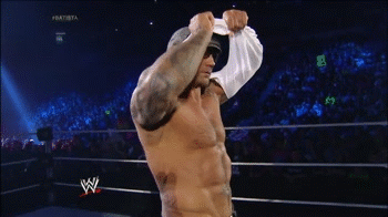 Batista must be trying to win over some fans with a strip show