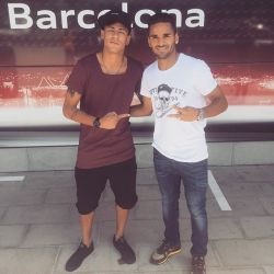 fzneymar:  06.08.2015 Neymar & Douglas