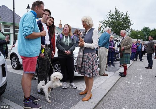 The Duke and Duchess of Rothesay tour and unveil a plaque to commemorate the opening of the Ballater