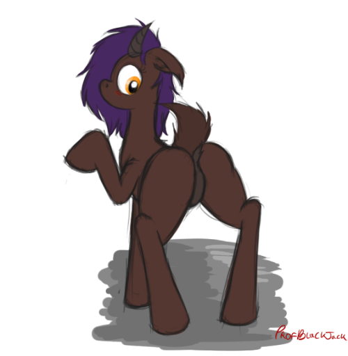 blackjacks-art-blog:  Goat butt. (If anyone has any ideas for this goats name i would appreciate it)  Yaybutts c: