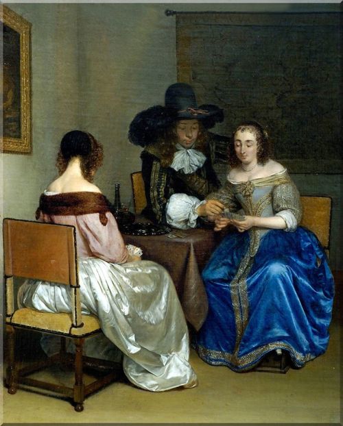 “Card players” by Gerard ter Borch,1659