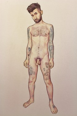 matthewconwayart:  omar. color pencil on