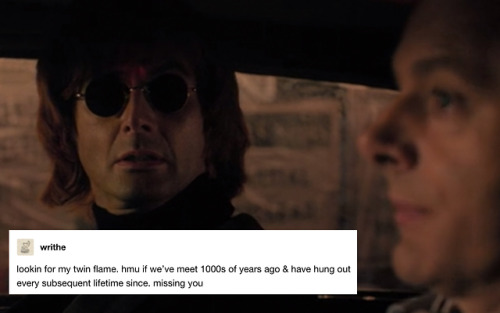 armageddonwithit:Good Omens + Tumblr text posts