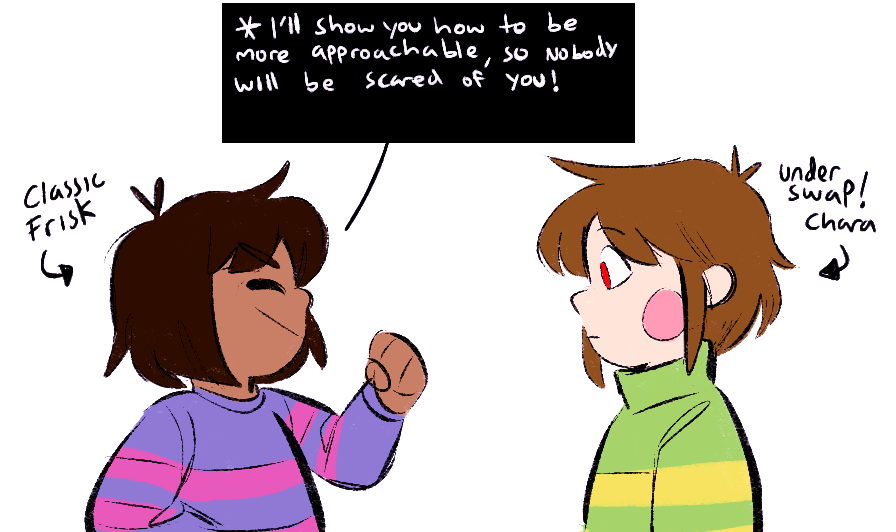 char on X: Rejoice, Frisk be upon ye. #undertale