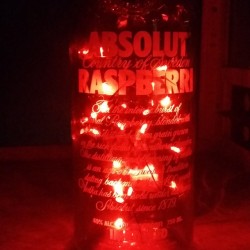 Who says you can’t reuse booze bottles?