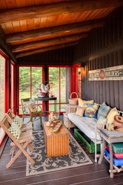 magicalhome: Colorful, rustic, porch.  Homeaway 