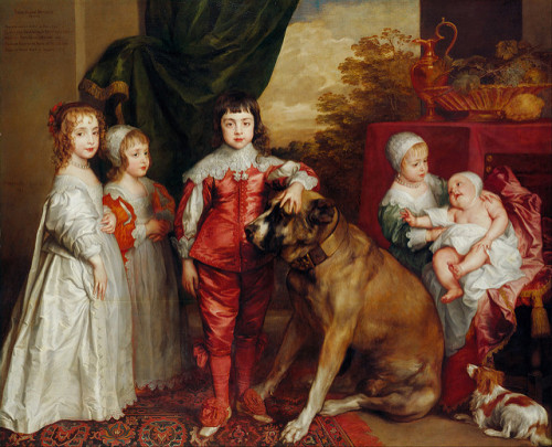 The five eldest children of Charles I. 1637. ANTHONY VAN DYCK (British, 1599-1641)