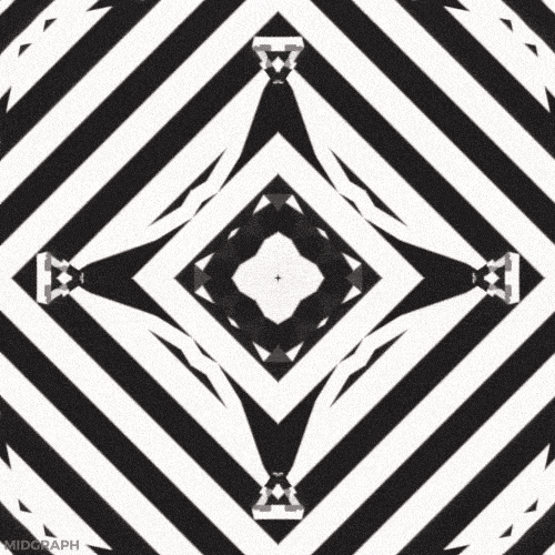 WIBBLY WOBBLY BLACK AND WHITE LINES