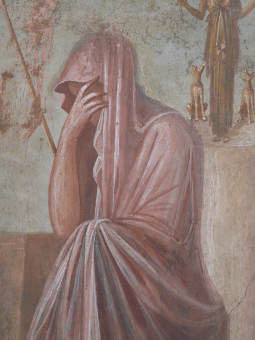 colourthysoul:Timanthes - Fresco from Popeii, Detail of ‘The Sacrifice of Iphigenia’