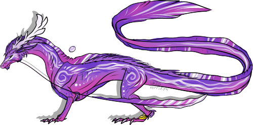 A Yorijian dragon scribble design for Aviela on BTACD! He’s gonna be the Starwhal patriarch &a