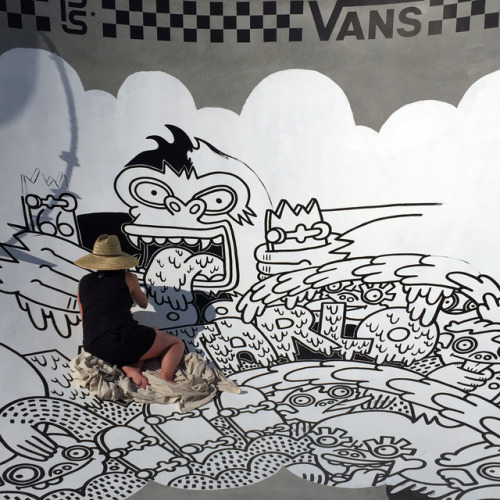 houseofvans: VANS US OPEN | PAINTING THE SKATE COURSE| DAY 2 Day 2 of painting the skate course fo