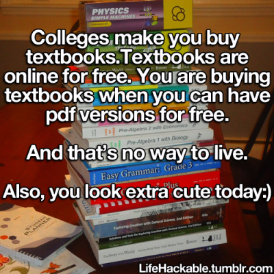 aventurethyme:
“ eterunizu:
“ lifehackable:
“ Let’s all help college students get knowledge they deserve for...