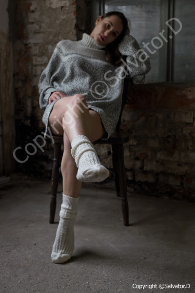 Beautiful girl Lena in white socks www.czech-socks-girls.webnode.cz