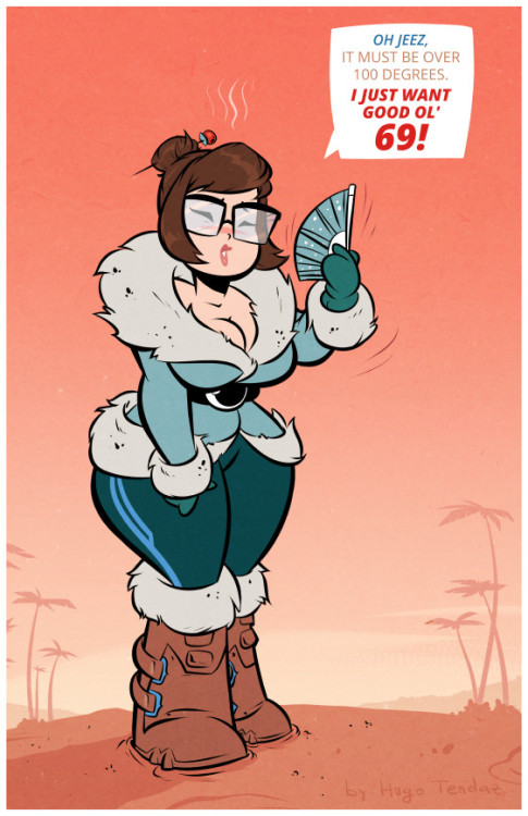 Mei Overwatch - Wishing For 69 -  Cartoony PinUp + Society6 PRINT  Can someone help Mei and take her where she can get what she wants? :)Get your PRINT HERE - and fight the heat :P———-Commission info———–Patreon