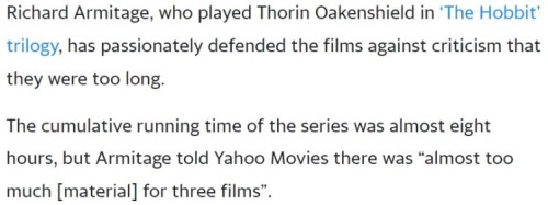 Seven years ago, Yhaoo Movies UK shared an interview with Richard about The Hobbit.