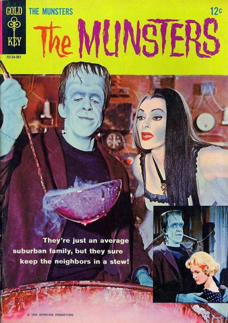 tonightwedrinktomorrowweride:  Gold Key Comics ran ” The Munsters ” from 1965-1968