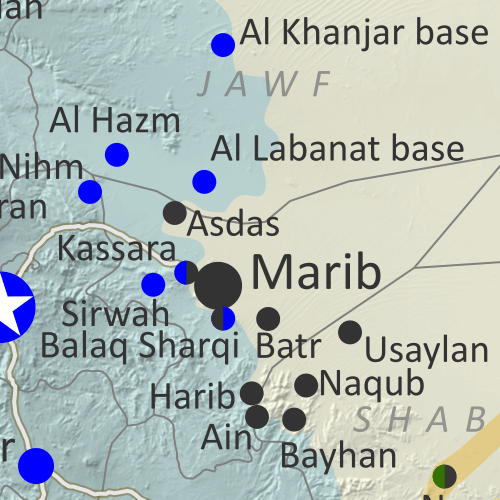 For our subscribers: Updated map of territorial control in Yemen’s civil war, where the Houthi