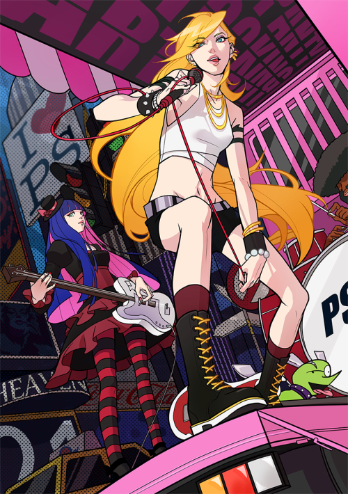 cpieng:Panty! Stocking! Dirty City! It costs me lots of time to finish I dun know why ..