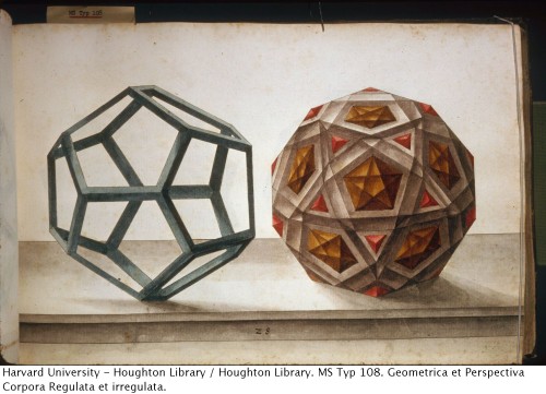 Lorenz Stör. Polyhedra and other solid-geometric figures, late 16th century.MS Typ 108Houghton Libra