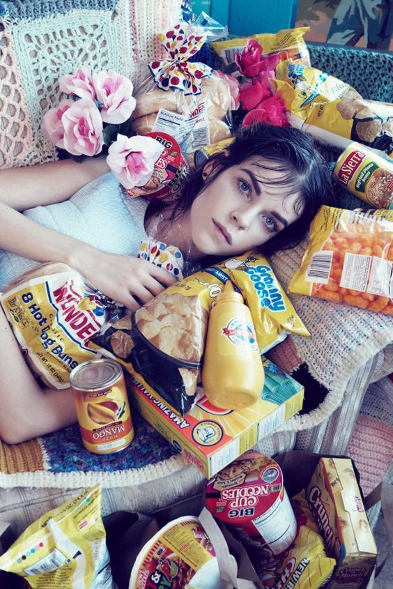 Junk food and fashion editorials.