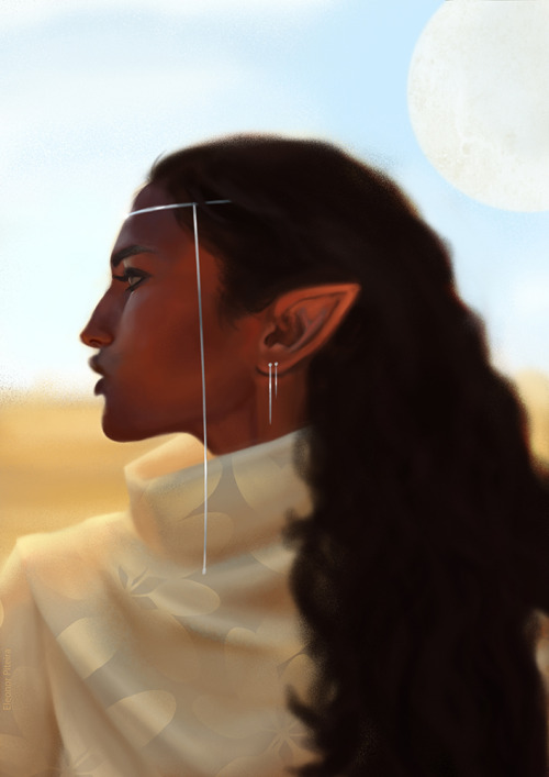 eleonorpiteira:Aferah The Woman (x)A study that turned into a character that I’m playing with, for m