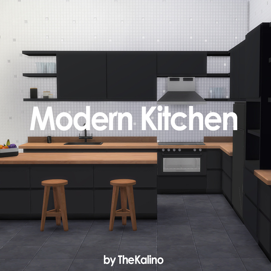 The Kalino — Modern Kitchen Set Includes: Barstool Counter...