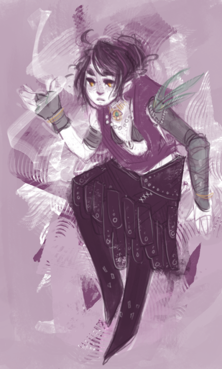 jambandit:morrigan always somehow ends up being the subject when i mess around with brushes