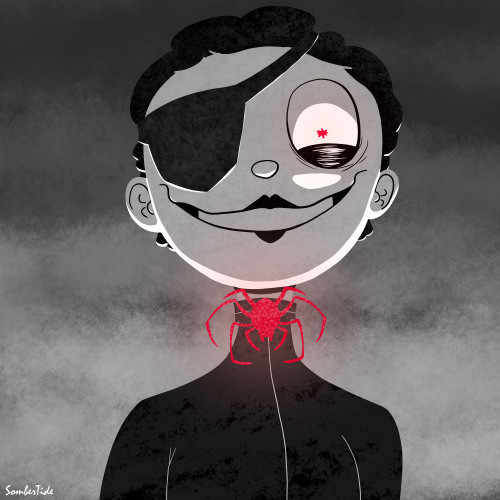 Hi! I just want to say that I adore your art style! Creepy, sinister, monochromatic, it’s ever