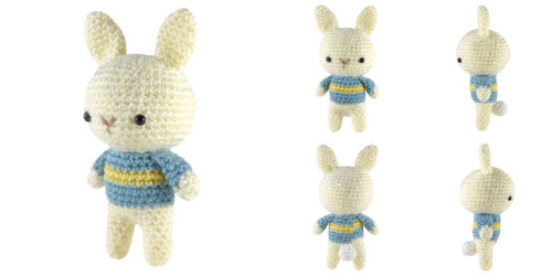 Free pattern of a little sweater-wearing bunny amigurumi to kick of the Easter celebrations! Etsy &n