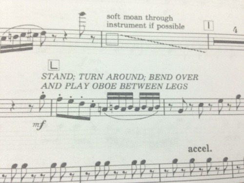 musicalwaysfindsaway: oboeangst: Well ok then. &ldquo;soft moan through instrument if possible&a